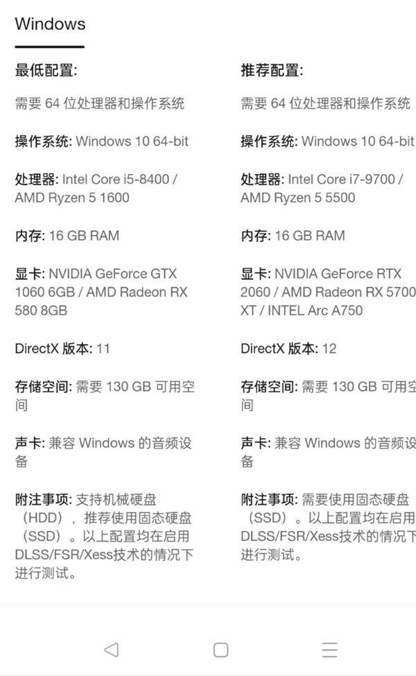 黑神话悟空最低需要什么配置 黑神话悟空配置要求一览